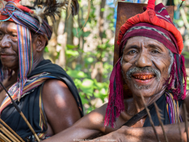 Abui tribe Chief in Alor with Coralia Liveaboard in Indonesia